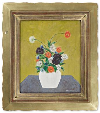 ARNOLD FRIEDMAN Still Life with a Vase of Flowers on a Table.